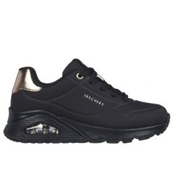 Buty sportowe Sneakersy dziewczęce, Uno Gen1 - Shimmer Away. Białe buty sportowe dziewczęce Skechers, bez wzorów, bez zapięcia, trekkingowe. Za 249.99 zł.