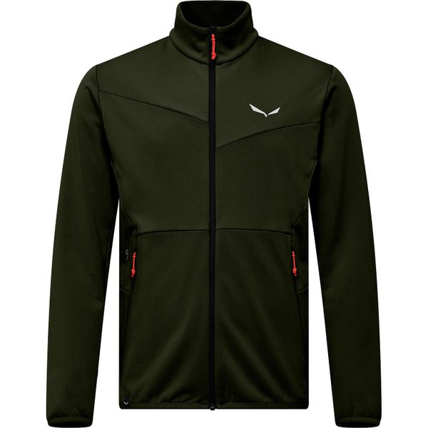 Bluza trekkingowa męska Puez Cammino PL. Zielone bluzy męskie Salewa, m, bez wzorów, z dzianiny, bez kaptura. Za 374.00 zł.
