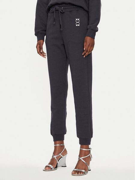 Pinko Spodnie dresowe Felpa 100371 A23C Granatowy Regular Fit. Niebieskie spodnie dresowe damskie Pinko, l, bez wzorów, z bawełny. Za 419.99 zł.