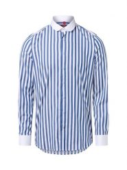 Finshley & Harding London Koszula Mężczyźni Slim Fit Bawełna niebieski|biały, 35-36. Białe koszule męskie Finshley & Harding London, m, bez wzorów, z bawełny, sportowe, bez kołnierzyka, bez ramiączek. Za 159.95 zł.