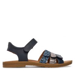Sandały Primigi. Niebieskie sandały dziewczęce Primigi, bez zapięcia. Za 279.99 zł.