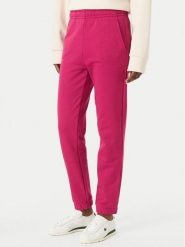 Lacoste Spodnie dresowe XF5268 Różowy ciemny Regular Fit. Czerwone spodnie dresowe damskie Lacoste, bez wzorów, z bawełny. Za 549.99 zł.