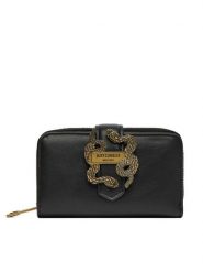 Just Cavalli Portfel 79RA5PA4 ZSA89 Czarny. Czarne portfele damskie Just Cavalli, bez wzorów, ze skóry. Za 319.99 zł.