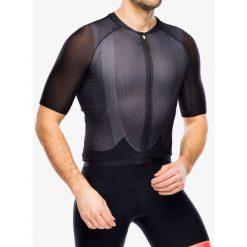 Koszulka rowerowa męska POC Air Jersey. Czarne buty sportowe męskie POC, m, bez wzorów, z jersey, bez kołnierzyka, bez ramiączek, rowerowe. W wyprzedaży za 381.80 zł.