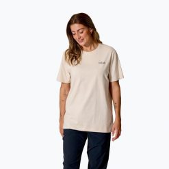 Koszulka damska Rab Stance Cirque Tee. Brązowe t-shirty damskie RAB, l, bez wzorów, z bawełny, klasyczne, bez kołnierzyka. Za 159.99 zł.