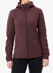 Bluza z kapturem damska Vaude Idris Fleece Hoody. Czerwone bluzy damskie Vaude, l, bez wzorów, z materiału, z kapturem. Za 362.99 zł.