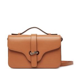 Torebka Emporio Armani. Brązowe listonoszki damskie Emporio Armani, bez wzorów, bez dodatków. Za 1,707.99 zł.