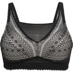 Biustonosz bralette bonprix czarno-piaskowy beżowy. Biustonosze marki bonprix. Za 44.99 zł.
