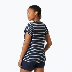 Koszulka damska Helly Hansen Thalia Summer Top. Niebieskie koszulki sportowe damskie Helly Hansen, bez wzorów, bez kołnierzyka, bez ramiączek. Za 159.99 zł.