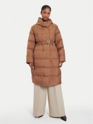 PINKO Płaszcz zimowy Collirio 103828 A11M Brązowy Regular Fit. Brązowe płaszcze damskie Pinko, na zimę, m, bez wzorów, z syntetyku, bez kaptura. Za 1,639.00 zł.