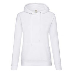 Bluza Damska Z Kapturem. Białe bluzy damskie Fruit of the Loom, s, bez wzorów, z kapturem. Za 104.99 zł.