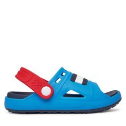 Sandały Tommy Hilfiger. Niebieskie sandały chłopięce Tommy Hilfiger, bez zapięcia. Za 119.99 zł.