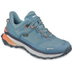 Buty sportowe damskie MEINDL Tahoma Lady GTX z membraną Gore-Tex. Niebieskie obuwie sportowe damskie Meindl, bez wzorów, z gore-texu, trekkingowe. Za 899.90 zł.
