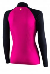 LS1352W Bluza damska ATHLETIC fuksjowy/czarny XL. Czarne bluzy damskie Brubeck, xl, bez wzorów, bez kaptura. Za 269.44 zł.