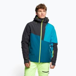 Kurtka skiturowa męska CMP. Niebieskie kurtki męskie CMP, na jesień, l, bez wzorów, z materiału, sportowe, bez kaptura. Za 549.99 zł.
