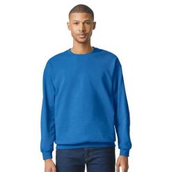 Bluza Męska Soft Style Midweight Crew Neck. Czerwone bluzy męskie Gildan, m, bez wzorów, z bawełny, bez kaptura. Za 97.99 zł.