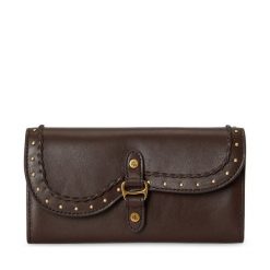 Portfel LAUREN RALPH LAUREN. Brązowe portfele damskie Lauren Ralph Lauren, bez wzorów. Za 839.99 zł.
