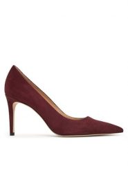 Stuart Weitzman Szpilki Stuart Power 85 SJ948 PY0 Bordowy. Czerwone szpilki damskie Stuart Weitzman, bez wzorów, ze skóry, bez obcasa, bez zapięcia. Za 1,289.00 zł.