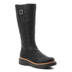 Czarne Kozaki Rieker Ocieplane Buty Damskie. Czarne kozaki damskie Rieker, z materiału, bez obcasa. Za 339.99 zł.