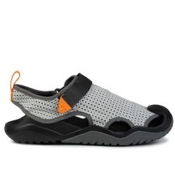 Sandały męskie Crocs SWIFTWATERPRM1 MESHDECKSANDAL. Brązowe sandały męskie Crocs, bez zapięcia. W wyprzedaży za 249.00 zł.