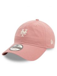 New Era Czapka z daszkiem New York Mets Mini Washed 9TWENTY 60595428 Różowy. Czerwone czapki i kapelusze damskie New Era, bez wzorów, z bawełny. Za 89.99 zł.