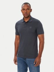 BOSS Polo Passenger 50507803 Granatowy Regular Fit. Niebieskie koszulki polo męskie Boss, l, bez wzorów, z bawełny, bez ramiączek. Za 399.99 zł.