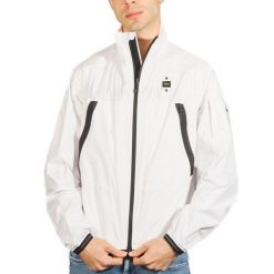 Kurtka BLAUER GIUBBINI CORTI NASTRAT Biały. Białe kurtki męskie Blauer, bez wzorów, z tkaniny, bez kaptura. Za 559.99 zł.