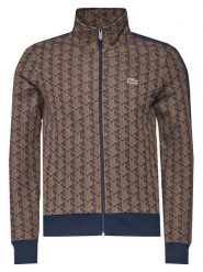 Lacoste Bluza SH1368 Brązowy Regular Fit. Brązowe bluzy męskie Lacoste, m, bez wzorów, z bawełny, bez kaptura. Za 609.99 zł.