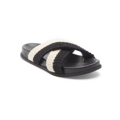 Dla Kobiety SYENNA Czarny. Czarne klapki damskie Roxy, bez wzorów, z bawełny, bez obcasa. Za 189.99 zł.