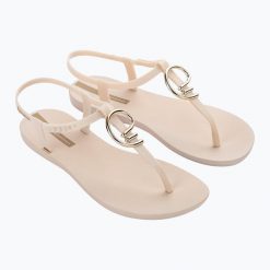 Sandały damskie Ipanema Class Stylish. Brązowe klapki damskie Ipanema, bez wzorów, bez obcasa, bez zapięcia. Za 99.99 zł.