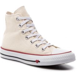 Trampki CONVERSE - Ctas Hi 163304C Natural/White/Garnet. Półbuty damskie Converse. W wyprzedaży za 229.00 zł.