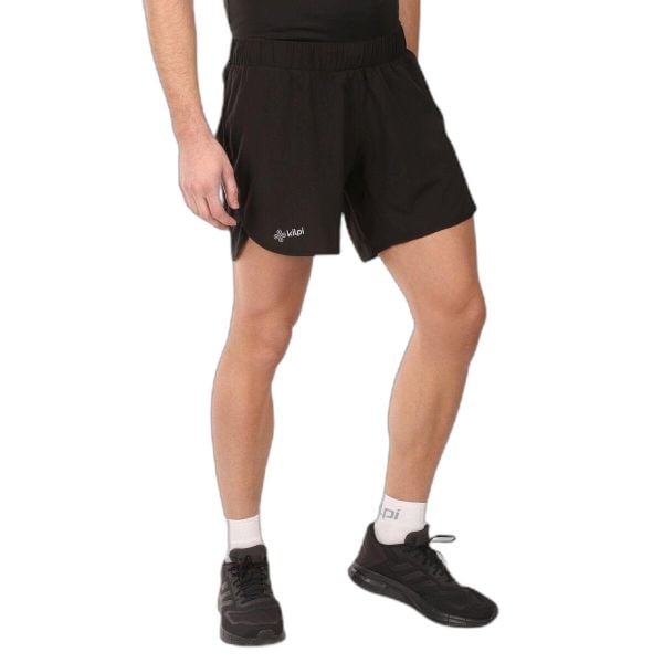Męskie spodenki do biegania Kilpi RAFEL-M. Czarne krótkie spodenki sportowe męskie Kilpi, m, bez wzorów, do biegania. Za 153.53 zł.