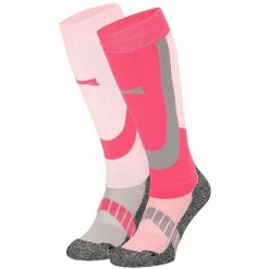 Skarpety narciarskie Xtreme, 2 par, Multi Różowy. Czerwone skarpety damskie XTREME SOCKSWEAR, bez wzorów. Za 151.99 zł.
