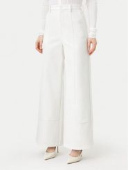 Bardot Spodnie z imitacji skóry 58936PB1 Biały Regular Fit. Białe spodnie materiałowe damskie Bardot, bez wzorów, ze skóry. Za 259.99 zł.