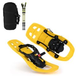 Dziecięce rakiety śnieżne z kijkami i torbą. Torby i plecaki dziecięce Costway, z materiału. Za 154.00 zł.