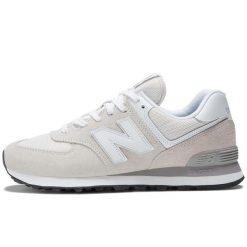 New Balance Buty Lifestyle Unisex - Mtz Dorosłych. Białe obuwie sportowe damskie New Balance, bez wzorów, z gumy, do biegania. Za 752.00 zł.