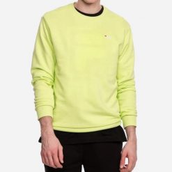 Męska bluza Fila FIA MEN EFIM crew sweat 688164-B16. Zielone bluzy sportowe męskie Fila, m, bez wzorów, z bawełny, bez kaptura, do biegania. Za 141.67 zł.
