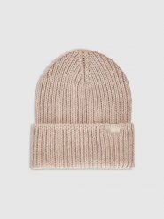 4F Czapka zimowa damska - beżowa Uniwersalny. Brązowe czapki i kapelusze damskie 4f, na zimę, bez wzorów, z materiału. Za 99.99 zł.