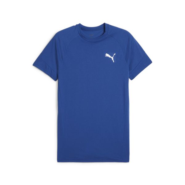 Męska koszulka Evostripe PUMA Cobalt Glaze Blue. Niebieskie koszulki sportowe męskie Puma, m, bez wzorów, bez kołnierzyka, bez ramiączek, na jogę i pilates. Za 85.99 zł.