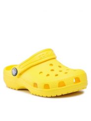 Crocs Klapki Classic Clog K 206991 Żółty. Żółte klapki damskie Crocs, bez wzorów, z tworzywa sztucznego, bez obcasa. Za 189.99 zł.