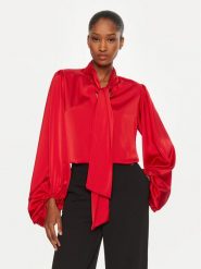 Rinascimento Bluzka CFC0121009003 Czerwony Regular Fit. Czerwone bluzki damskie Rinascimento, xl, bez wzorów, z syntetyku, bez kołnierzyka, bez ramiączek. Za 219.99 zł.