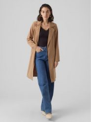 Vero Moda Trencz Billie Daisy 10281638 Brązowy Regular Fit. Brązowe płaszcze damskie Vero Moda, s, bez wzorów, z syntetyku, bez kaptura. Za 159.99 zł.