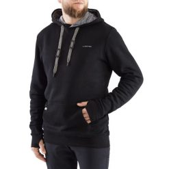 Bluza turystyczna męska Viking Laxa Bamboo z kapturem. Czarne bluzy męskie Viking, m, bez wzorów, z kapturem. Za 229.99 zł.