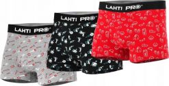 Bokserki męskie z druk. motywem mix, 3 pary, "l", lahti. Bokserki męskie Lahti Pro, l, bez wzorów. Za 63.86 zł.