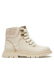 Mayoral Trapery 46481 Écru. Buty zimowe dziewczęce Mayoral, bez wzorów, ze skóry, bez zapięcia. Za 259.99 zł.