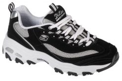 Buty do chodzenia damskie Skechers D'lites Roam Around. Białe obuwie sportowe damskie Skechers, bez wzorów, z materiału, trekkingowe. Za 329.99 zł.