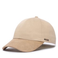 Czapka z daszkiem BOSS. Brązowe czapki i kapelusze męskie Boss, bez wzorów. Za 299.99 zł.