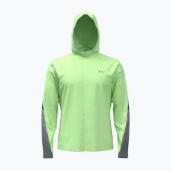Kurtka do biegania męska Under Armour Velociti Storm Hooded. Zielone kurtki męskie Under Armour, m, bez wzorów, sportowe, bez kaptura. Za 339.99 zł.