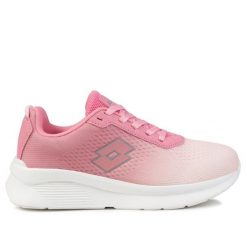 Buty damskie sportowe sportowe Lotto RELAZIO. Czerwone obuwie sportowe damskie Lotto, bez wzorów, z meshu, trekkingowe. Za 129.00 zł.