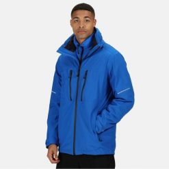 Kurtka Męska. Czarne kurtki męskie Regatta, m, bez wzorów, z materiału, z kapturem. Za 458.99 zł.